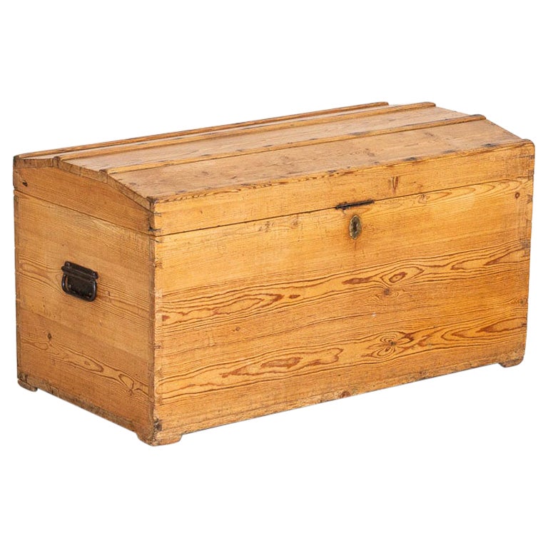 Antique Pine Small Trunk from Denmark at 1stDibs antique pine trunk