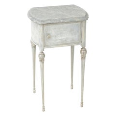 Painted French Pot Stand Side Table