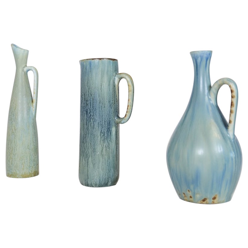 Mid-Century Modern Set of 3 Ceramic Pieces Carl Harry Stålhane, Sweden