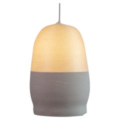 "1HgB" Coiled Cotton and Nylon Rope Pendant Light by Doug Johnston