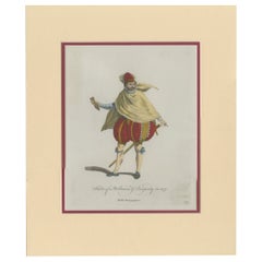 Impression ancienne d'un noble de Bourgogne en Bourgogne par Jefferys 1757