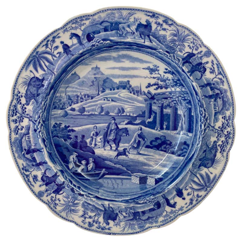 Rare Spode Pearlware Toast Rack, Willow Pattern, circa 1820 at 1stDibs