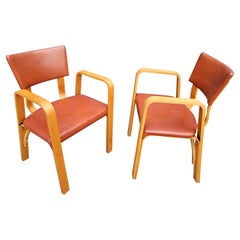 Thonet Bentwood Armchairs, a Pair