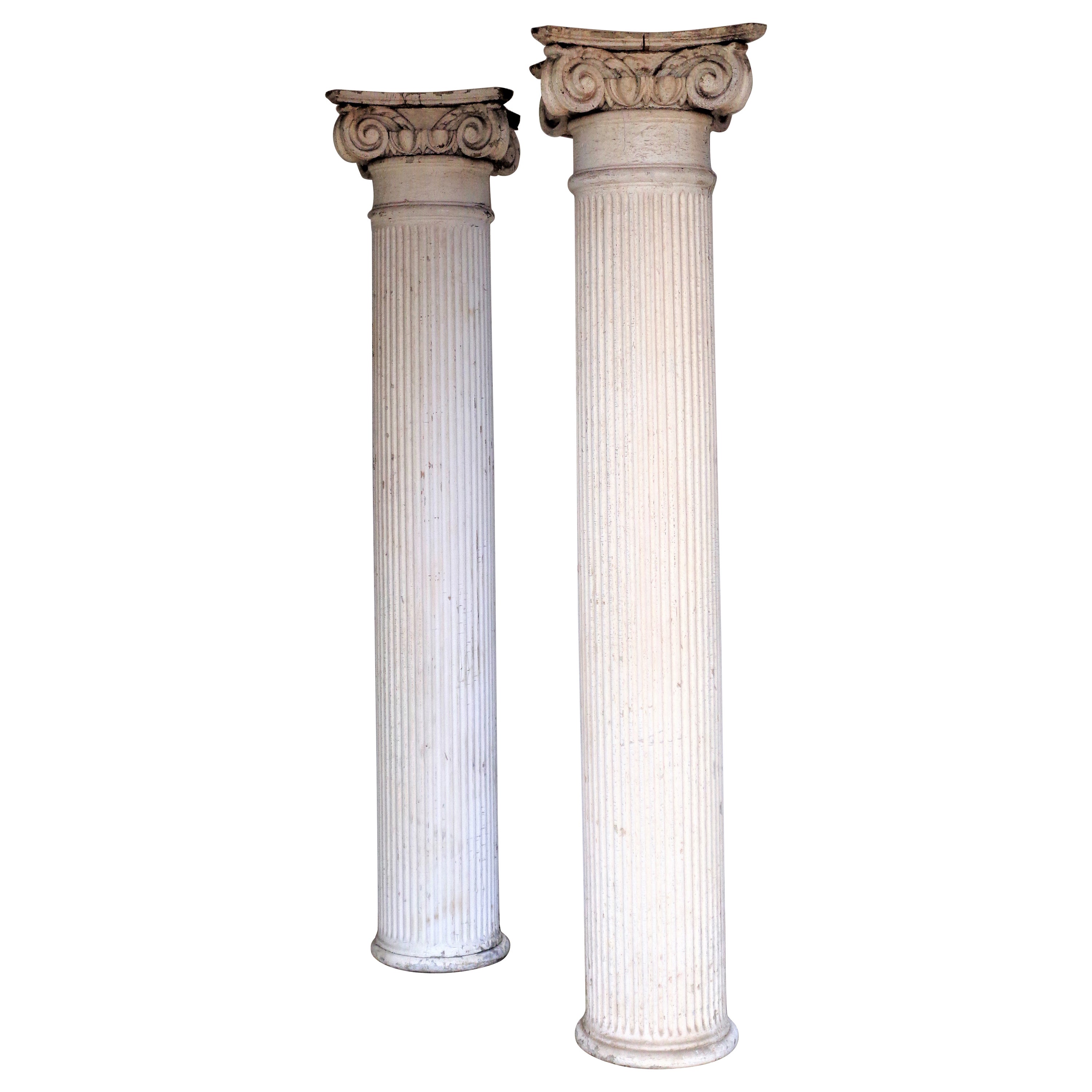 19th Century American Architectural Ionic Columns