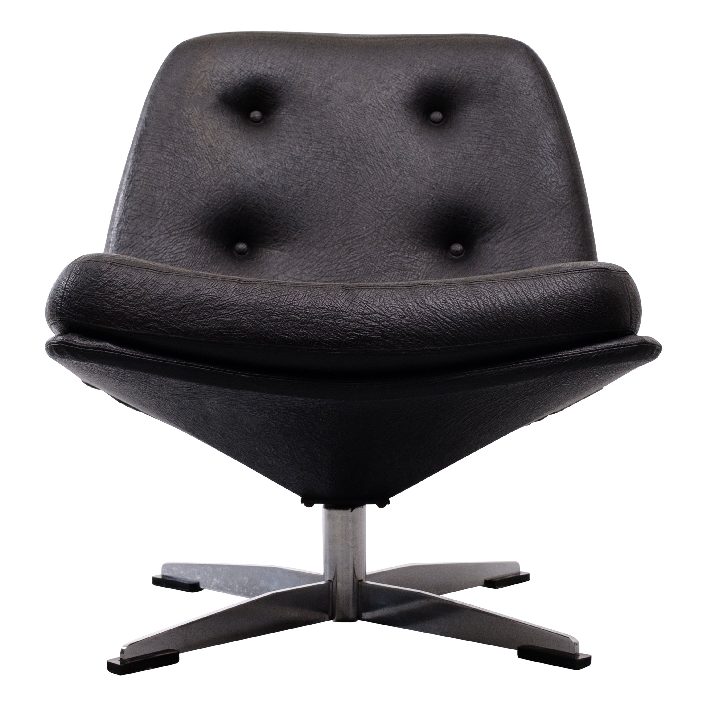 Swivel Chair Designed By Gillis, Leather Swivel Club Chair Ikea