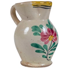 French Faience Pitcher, Late 19th Century