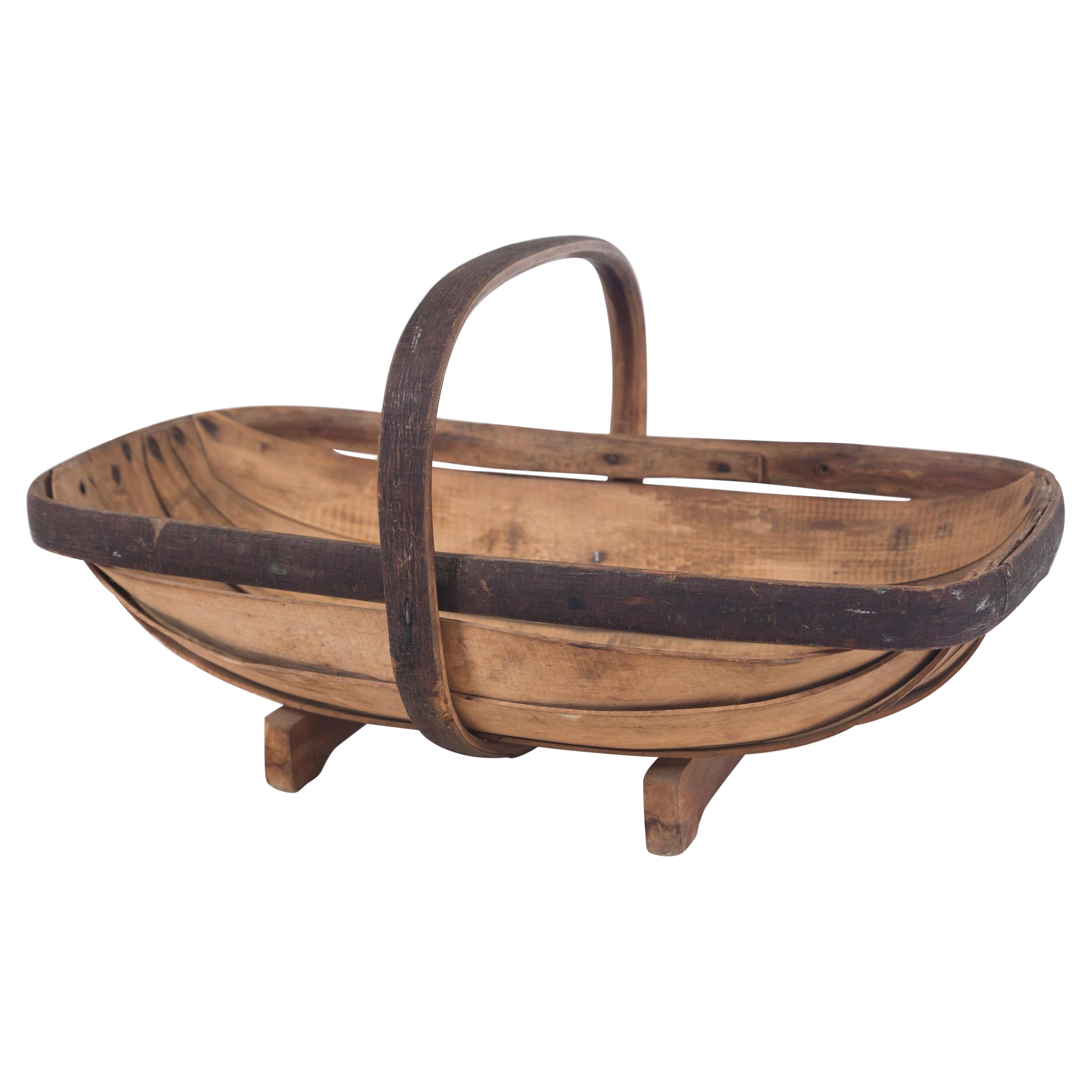 Vintage English Garden Trug 'Basket', circa 1930 at 1stDibs