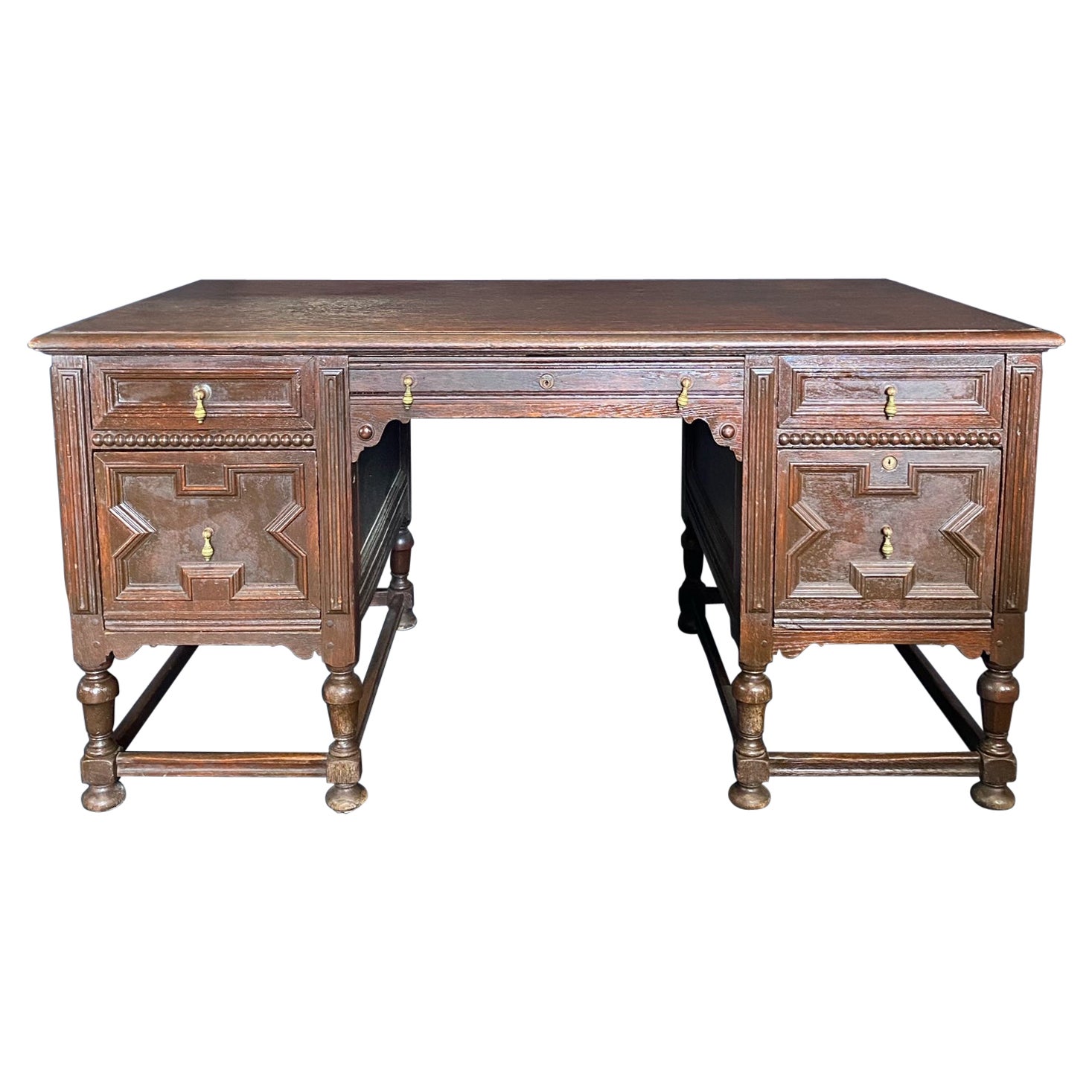 Stunning British Charles II Style Two Sided Writing Table or Desk