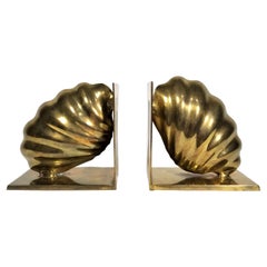 Brass Shell Bookends