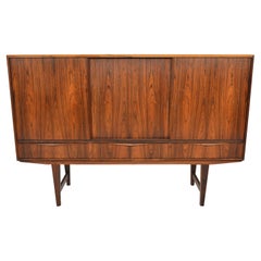 Danish Modern Tall Rosewood Credenza by E.W. Bach
