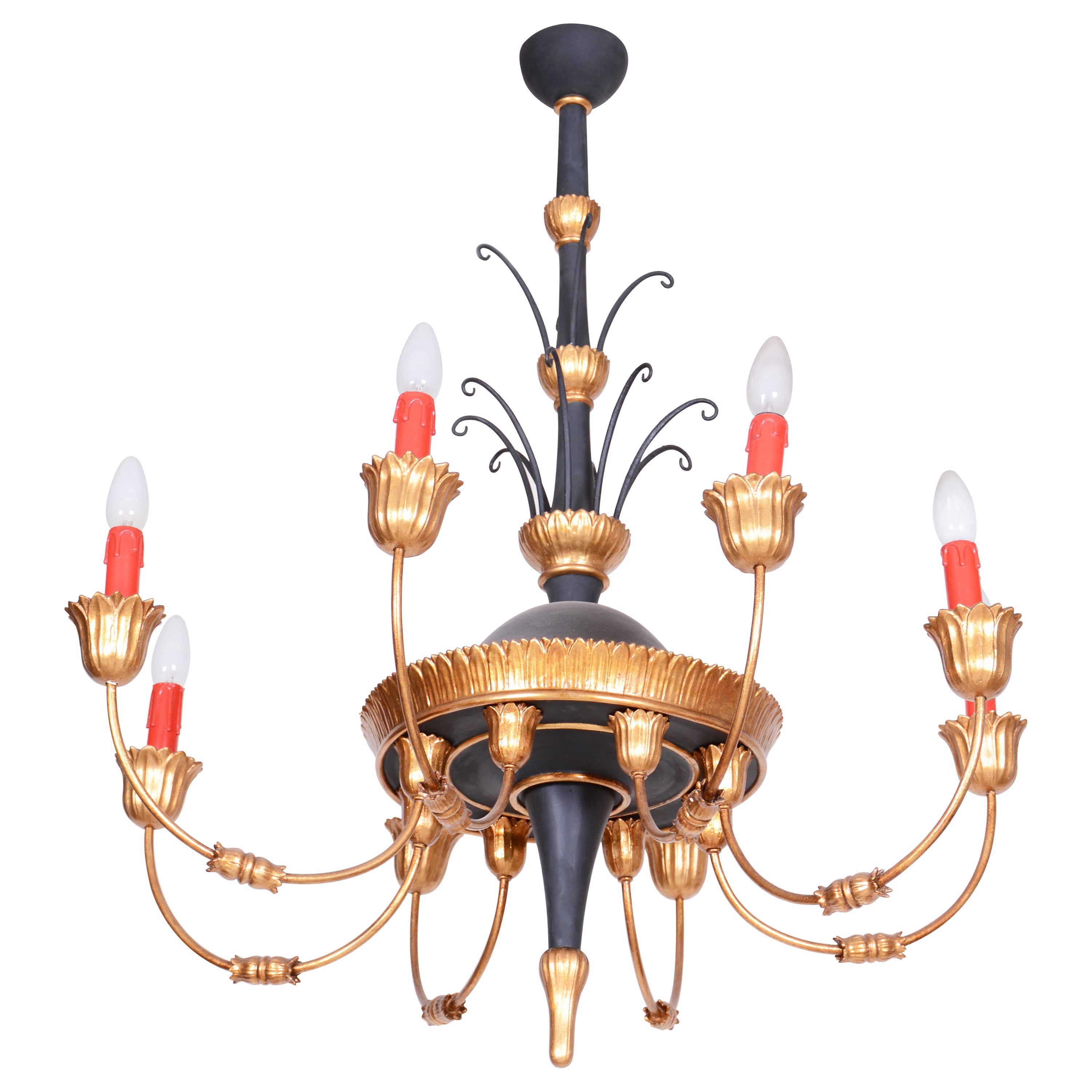 Empire-Era Chandelier, Fully Restored, Made 1800s, in Austria For Sale