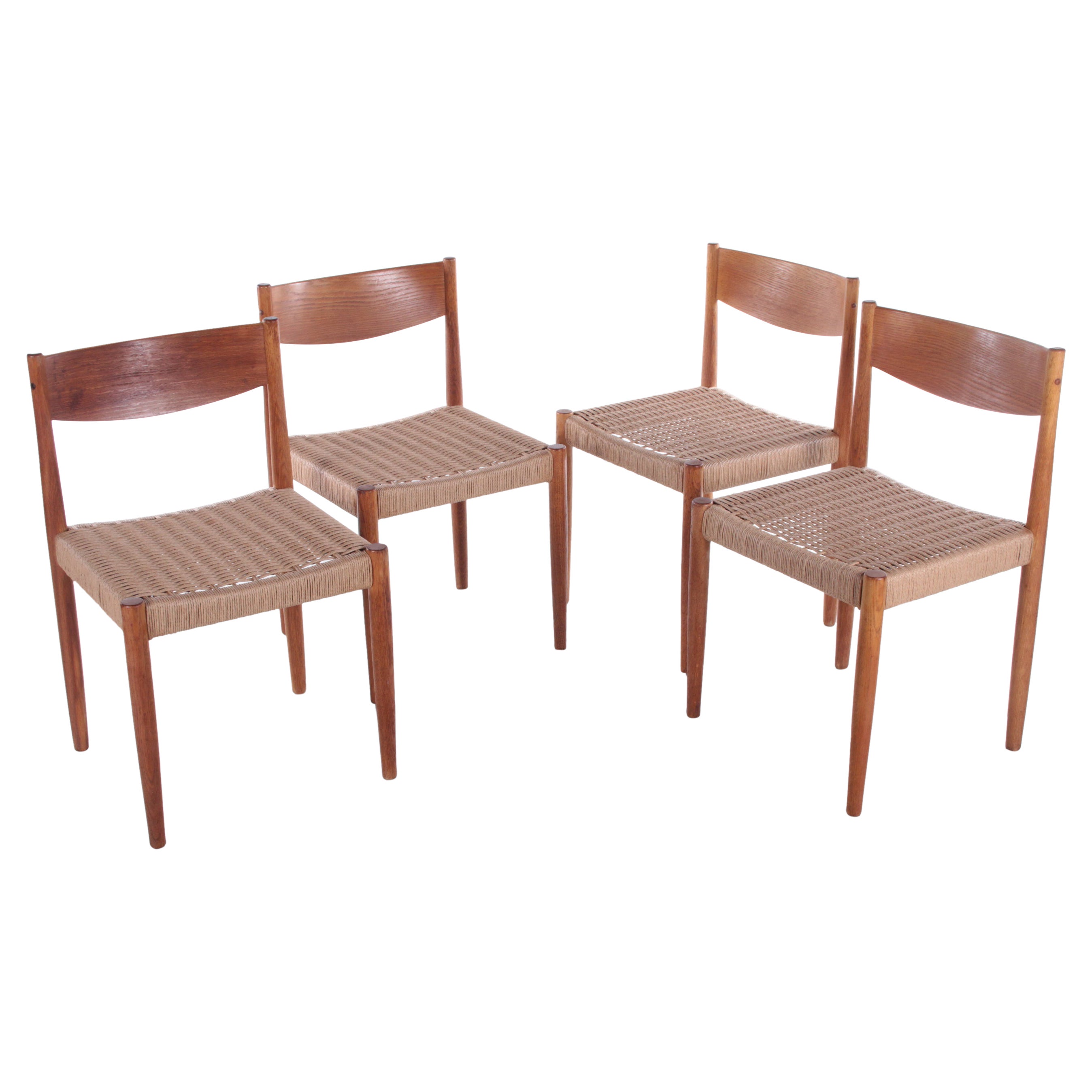 Set of 4 Dining Room Chairs by Poul Volther for Frem Røjle, 1960s