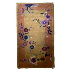 Handgefertigter antiker chinesischer Art-Déco-Teppich, 1920er Jahre, 1B874