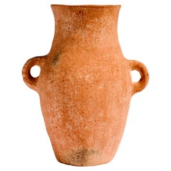 Traditional terracotta Jar Made of Clay Handcrafted by the Moroccan Potter Aïcha