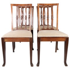 Set of Four Dining Room Chairs in Rosewood, 1920s