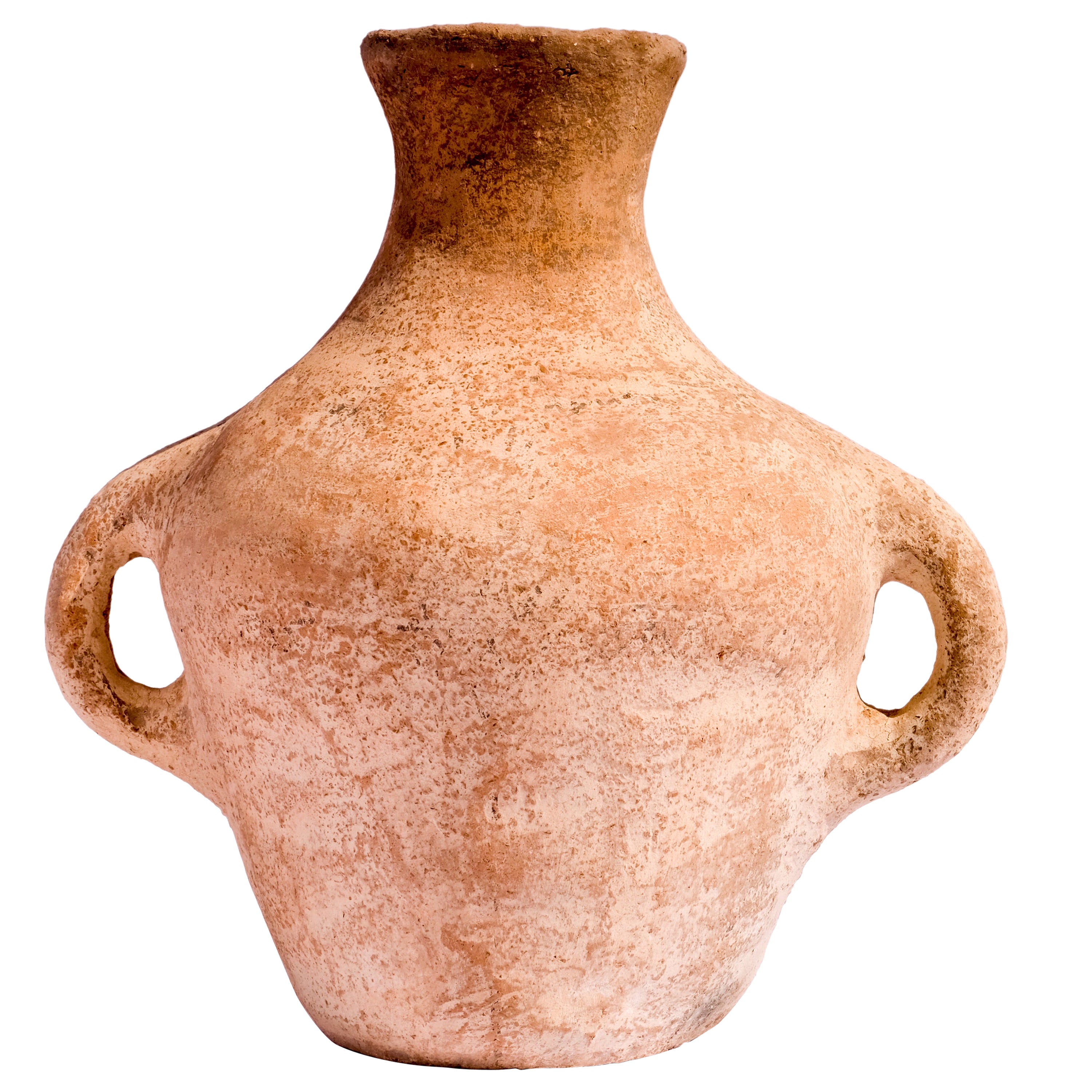 Jarra de barro cocido Khabia Pecas, hecha a mano por el alfarero Raja