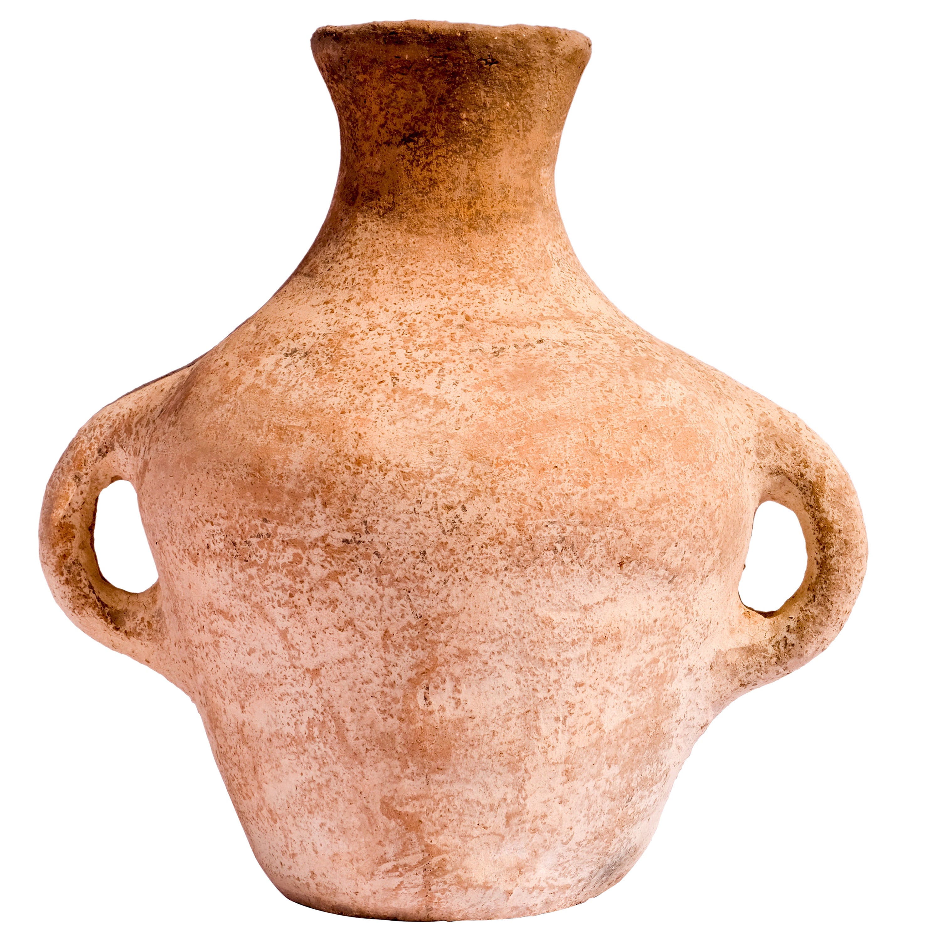 Khabia Freckles Terracotta Jar Made of Clay, Handcrafted by the Potter Raja For Sale