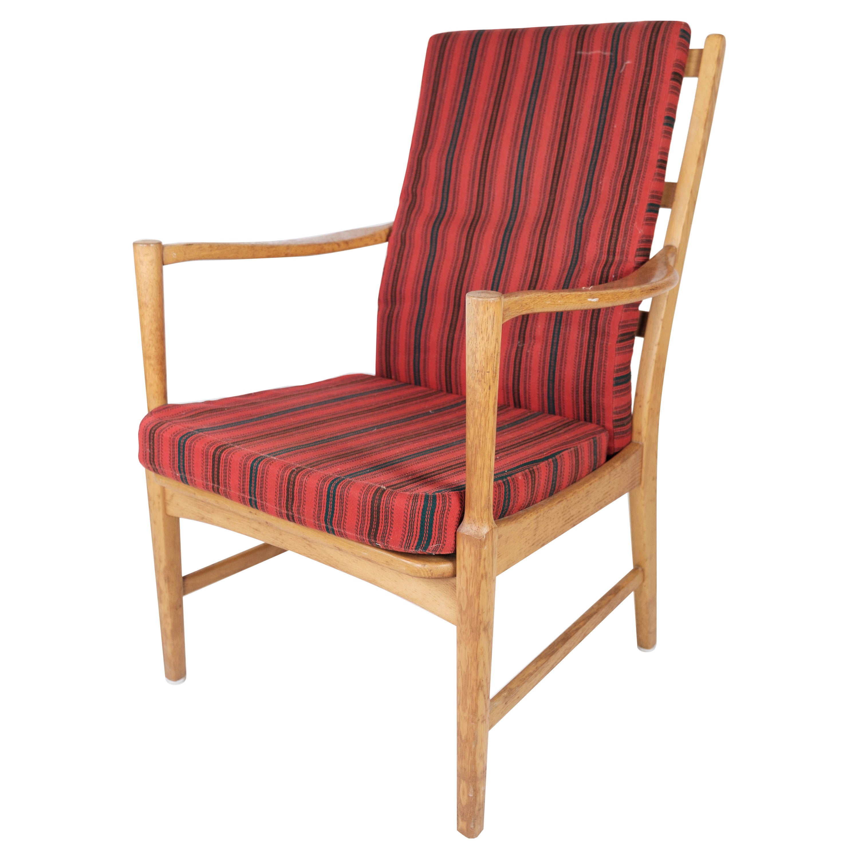 Armchair in Oak of Swedish Design Manufactured by Bjärnums Furniture, 1960s For Sale