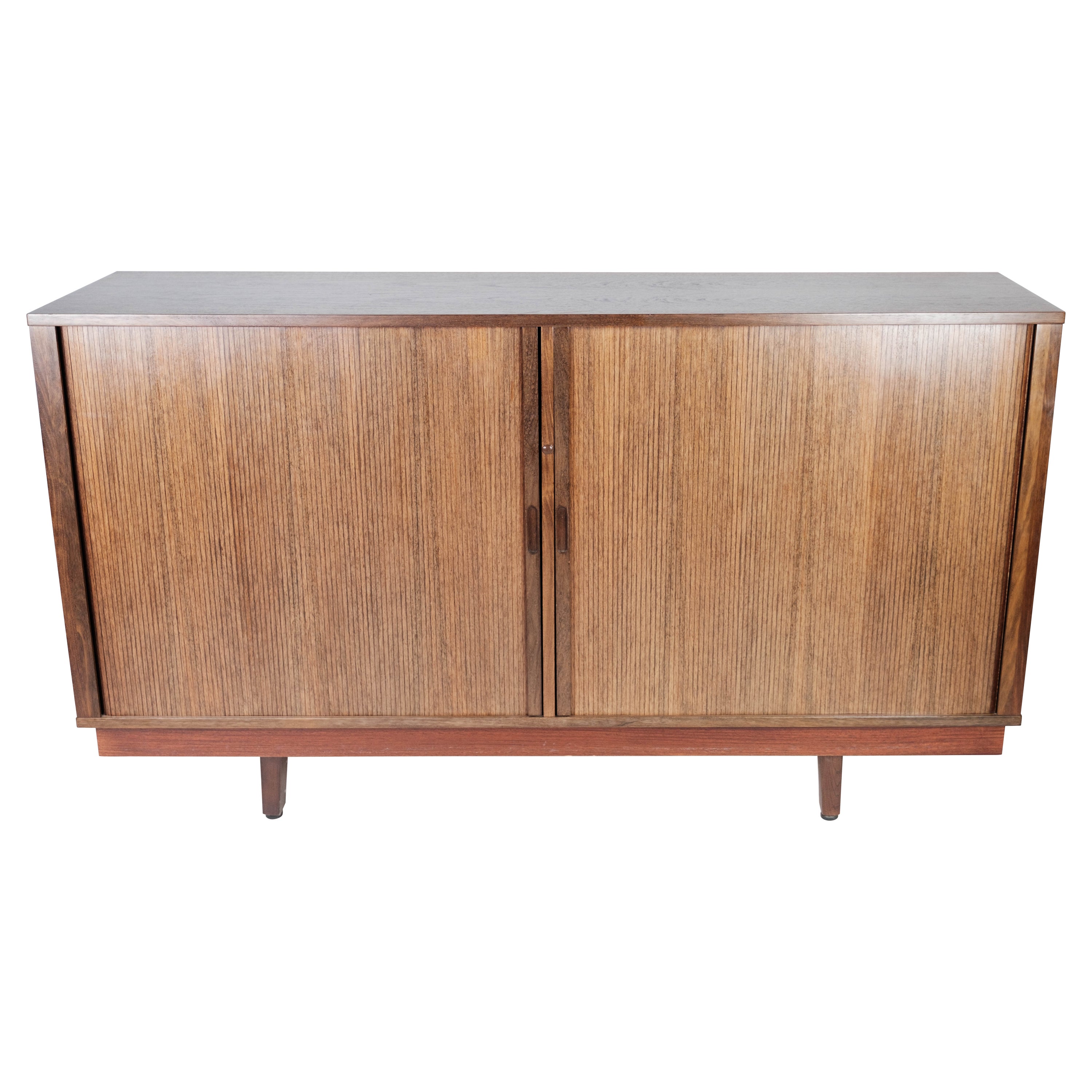 Low Sideboard with Sliding Doors in Rosewood of Danish Design from the 1960s