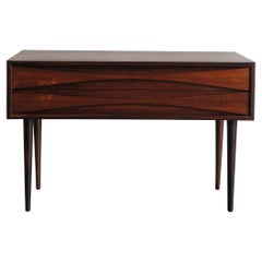 Arne Vodder Mid-Century Modern Design Scandinavian Dark Wood Nightstand, 1950s