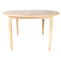 Dining Table of Soap Treated Beech Designed by Severin Hansen for Haslev
