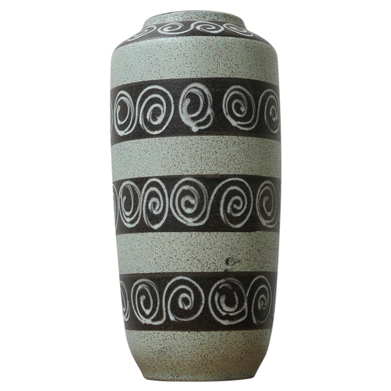 West German Green Ceramic Mid-Century Vase