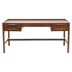 Free Standing Palisander Desk by Kurt Østervig