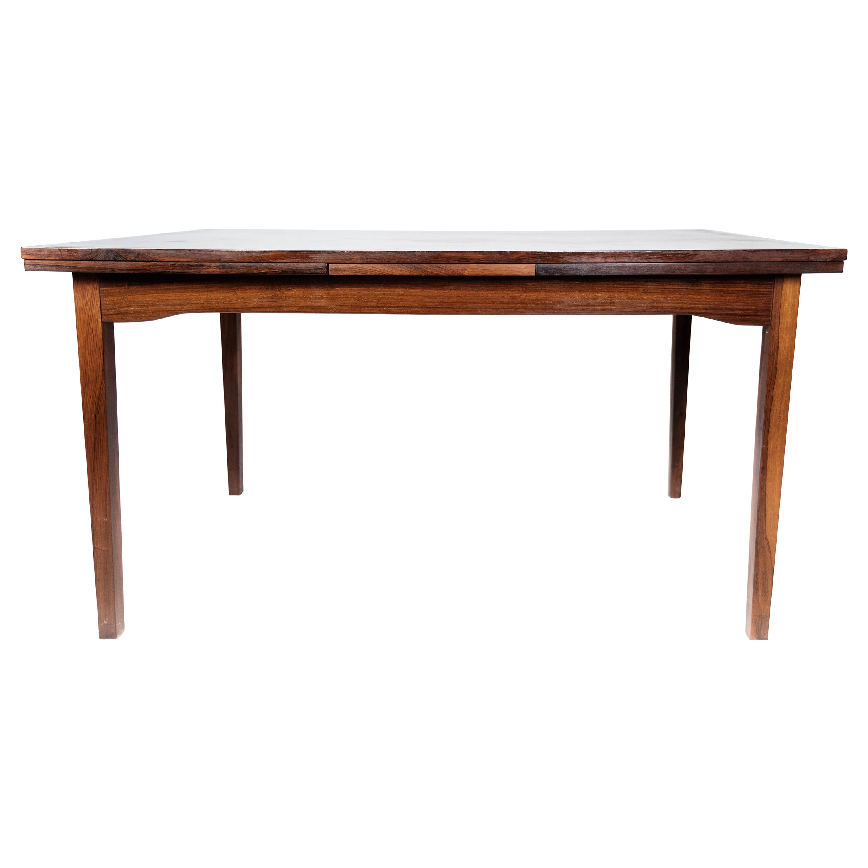Dining Table in Rosewood with Extension, of Danish Design by Ellegaard, 1960s