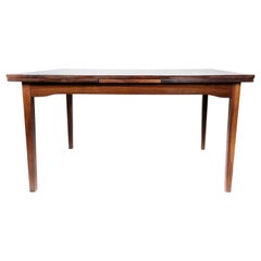 Vintage Dining Table in Rosewood with Extension, of Danish Design by Ellegaard, 1960s