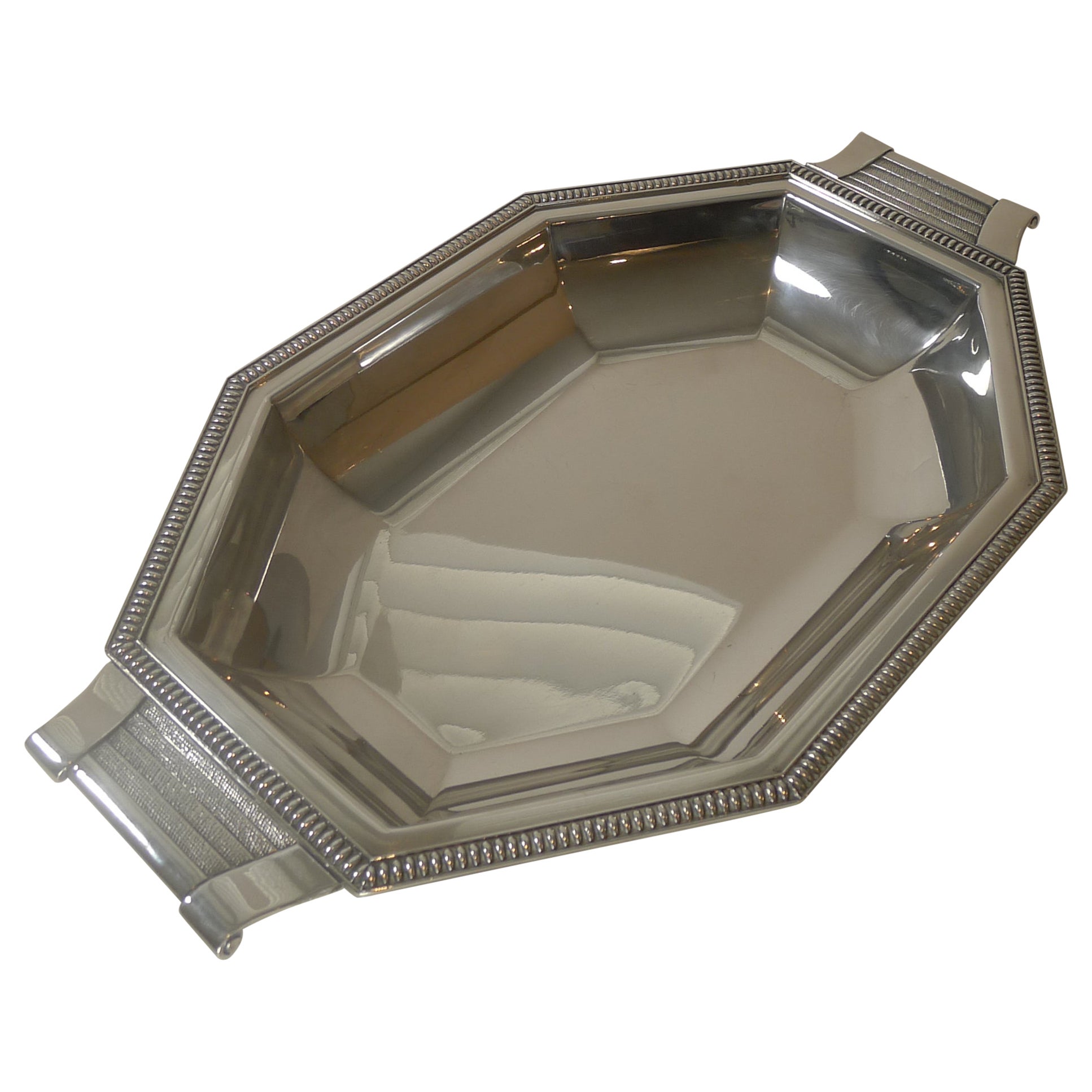 Fine French Art Deco Silver Plated Bread Basket, c.1930
