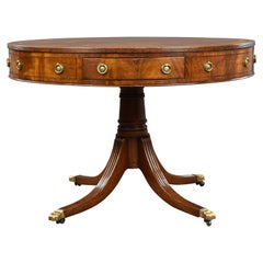 20th Century English Edwardian Drum Table