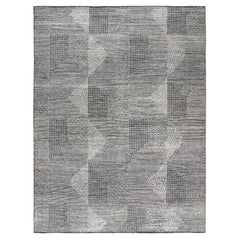 Modern Contemporary Mosaic Geometric Handknotted Rug
