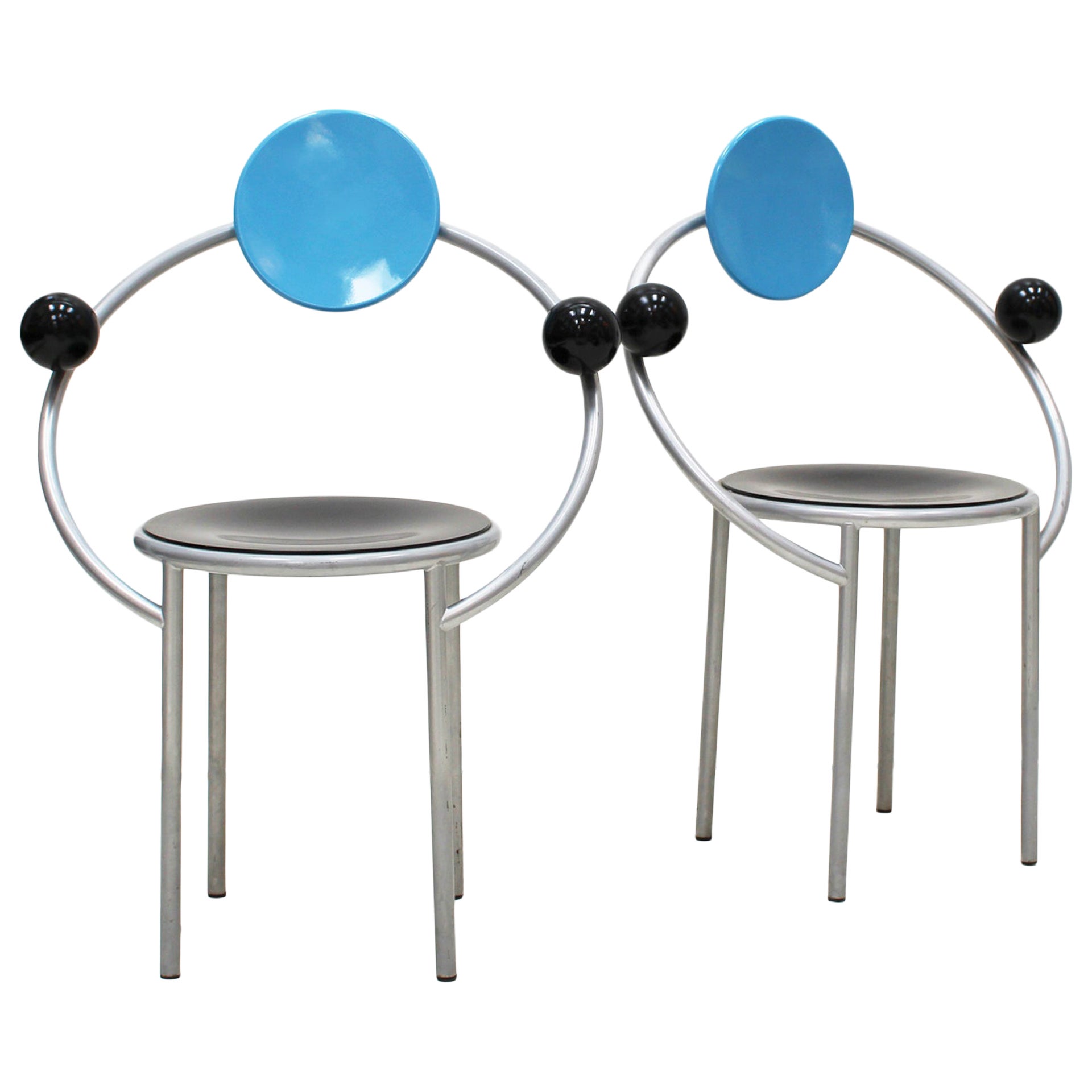 Two Chairs Mod. "First" by Michele de Lucchi for Memphis Milano, Ready to  Ship For Sale at 1stDibs
