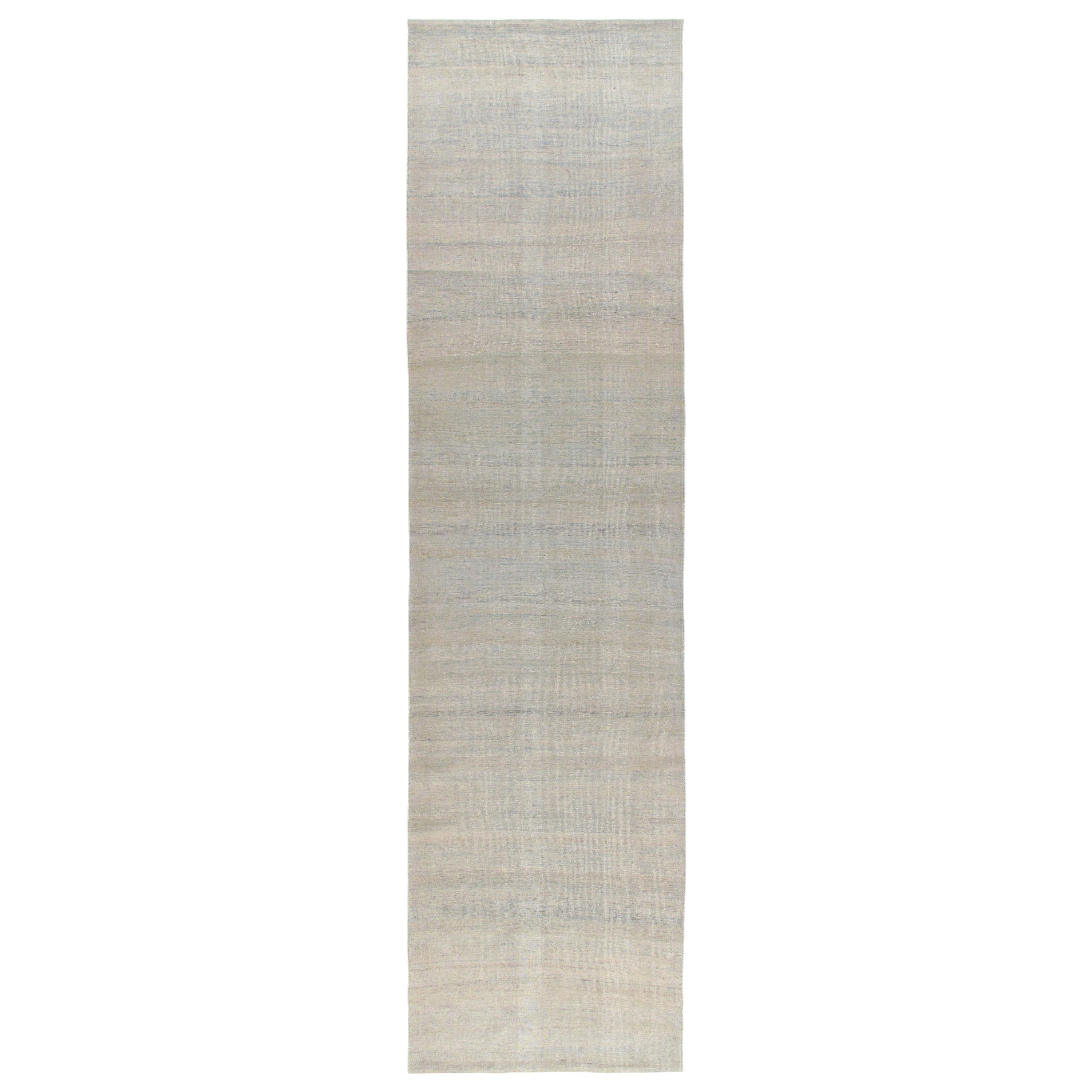 Modern Shiraz Hand-Knotted Runner Rug For Sale