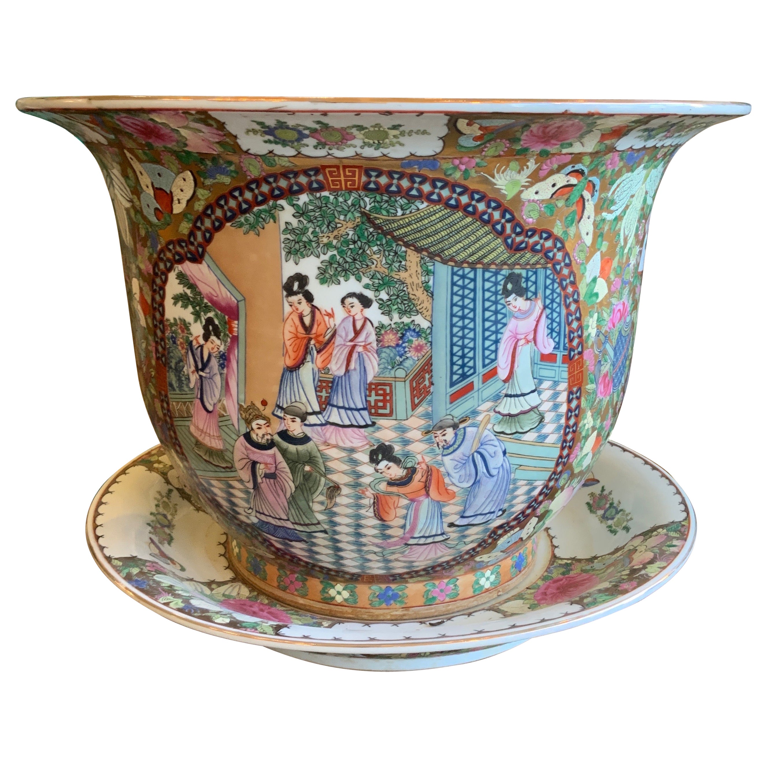 20th Century Chinese Porcelain Planter For Sale