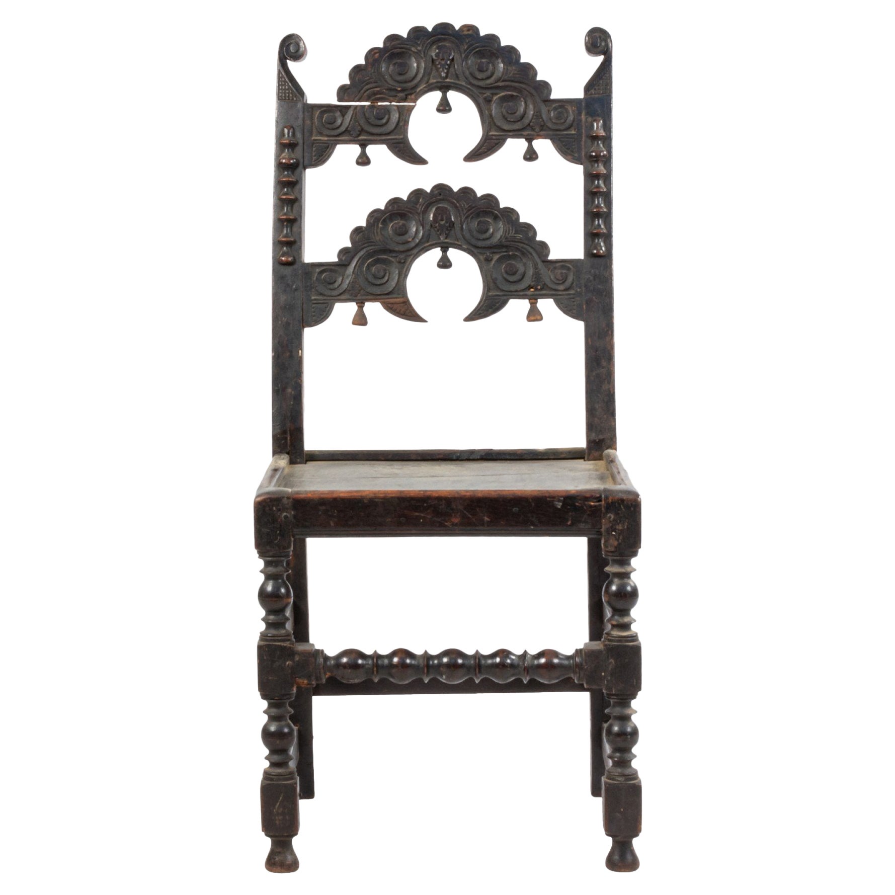English Charles II "Derbyshire" Side Chair For Sale
