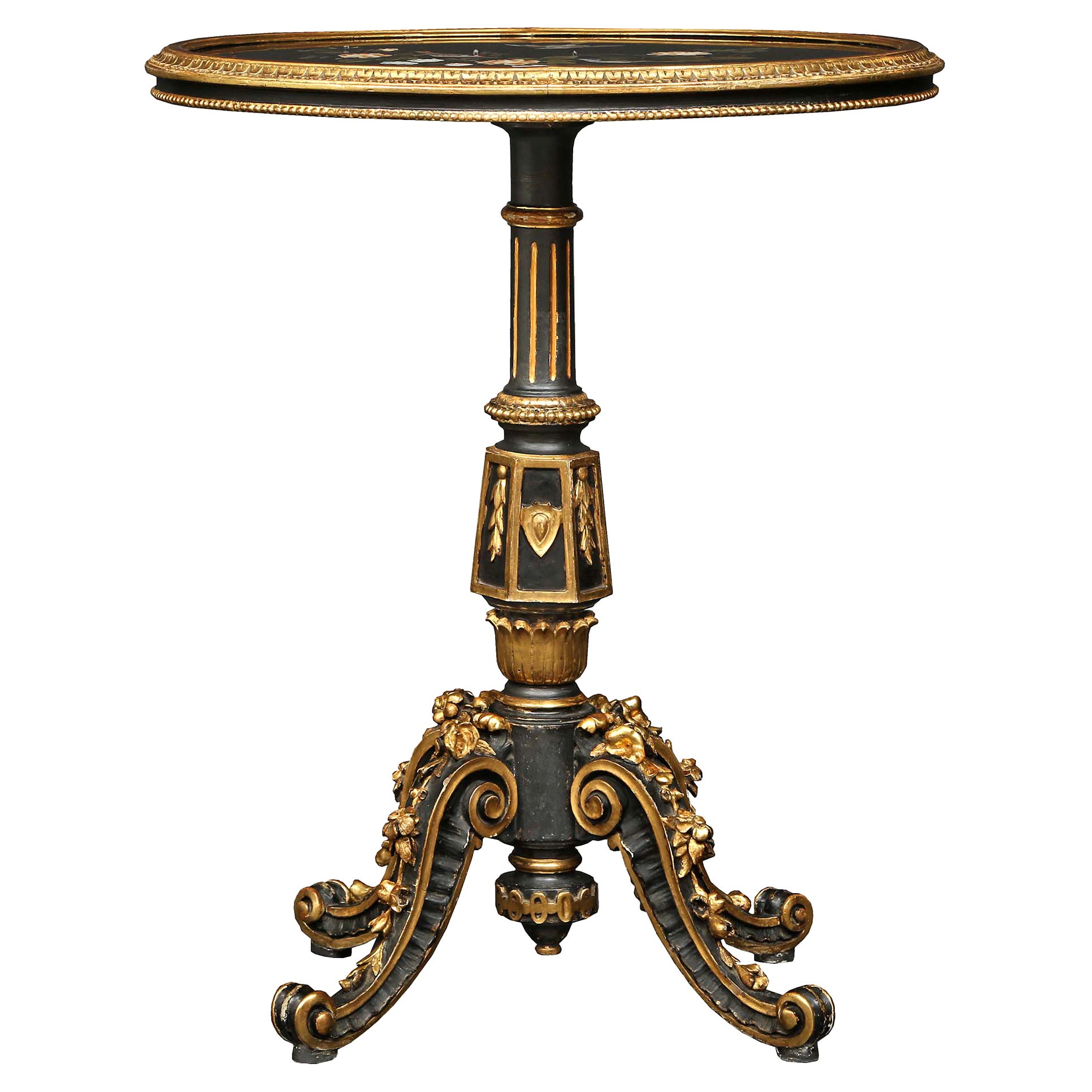 Italian 19th Century Napoleon III Period Side Table