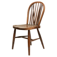 English Country Walnut Side Chair