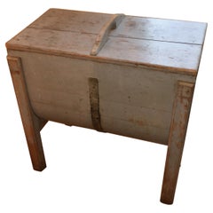 Antique Canadian Butter Churn Side Table