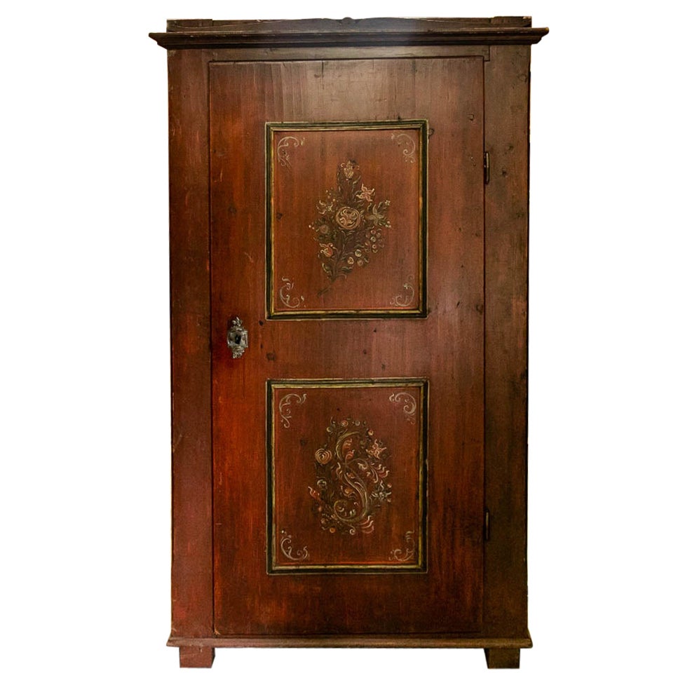 Painted Central European Armoire