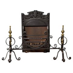 Used Victorian Wrought Iron Fire Basket