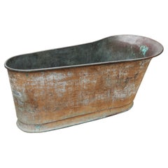 Copper Reclaimed Bateau Bath