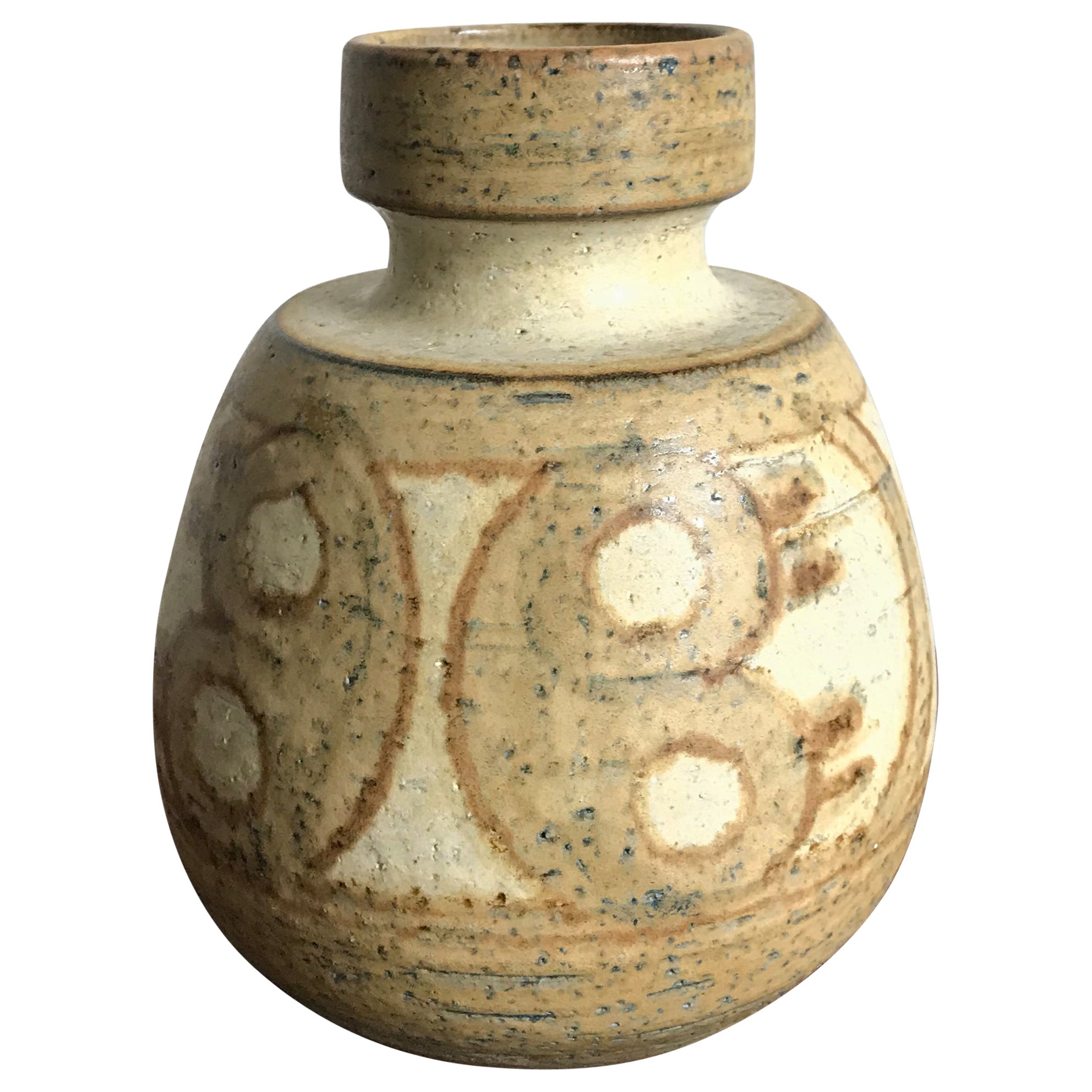 Noomi Backhausen for Søholm Stentøj Dornholm Scandinavian Ceramic Vase, 1960