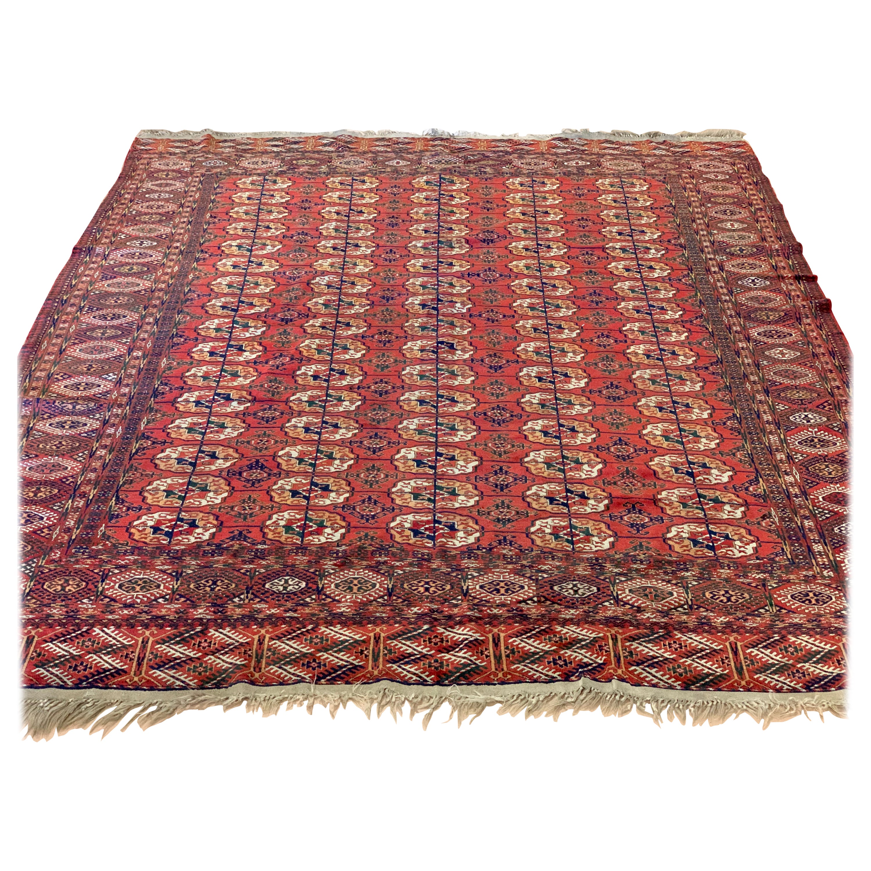Antique Yomut 'Yomoud' "Bokhara" Rug, circa 1880s For Sale
