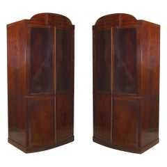 Pair of English Regency Mahogany Cabinets