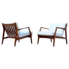 Pair of Midcentury Lounge Chairs by Lawrence Peabody for Selig, Circa 1950s
