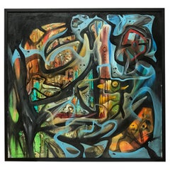 Large Abstract Painting by Mike Kranz