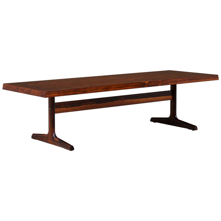 Danish Modern Rosewood Coffee Table by Dansk Design at 1stDibs