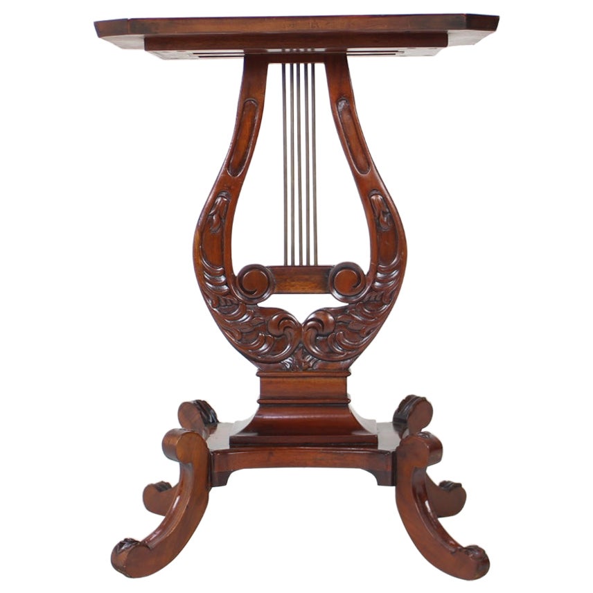 Art Nouveau Wooden Table/ Lira, 1910's