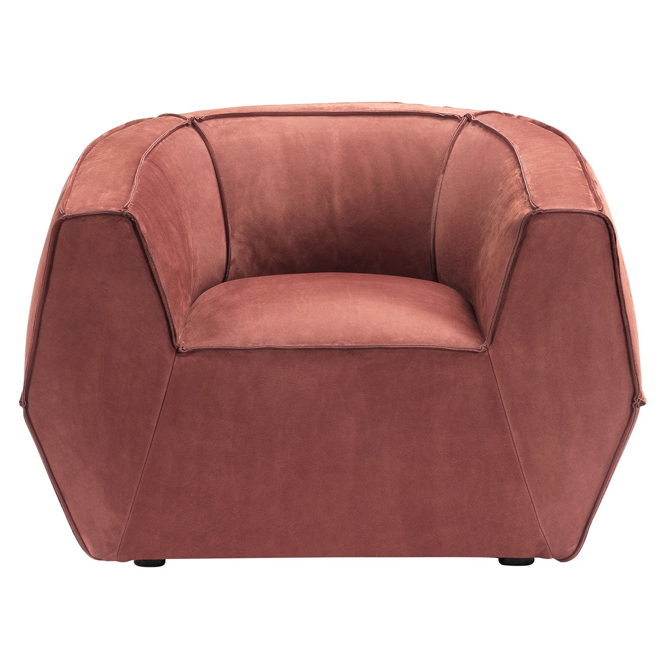 Infinito Red Armchair by Lorenza Bozzoli For Sale